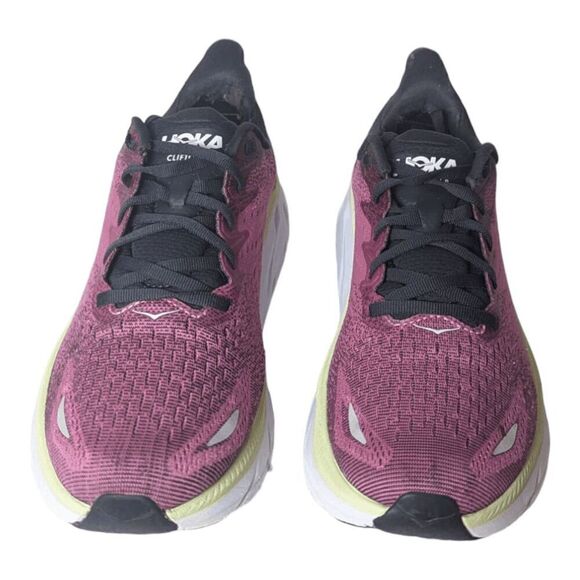 HOKA ONE ONE Clifton 8 'Ibis Rose Pink Green' Running Shoes Size 9.5B - Picture 4 of 16